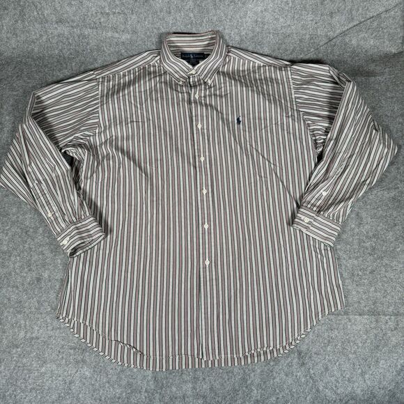 Ralph Lauren Blake Shirt Large Green Red White Men's Button Up Regular Fit - Picture 1 of 8